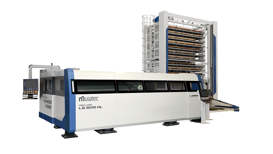 Fiber Laser, Forming and Tapping Combination Machine + Stocker System